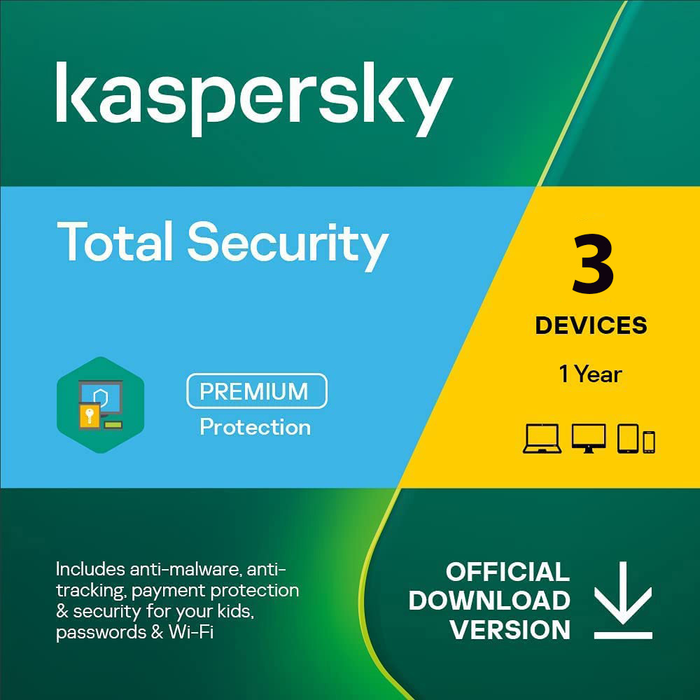 kaspersky total security 3 user 1 year main image