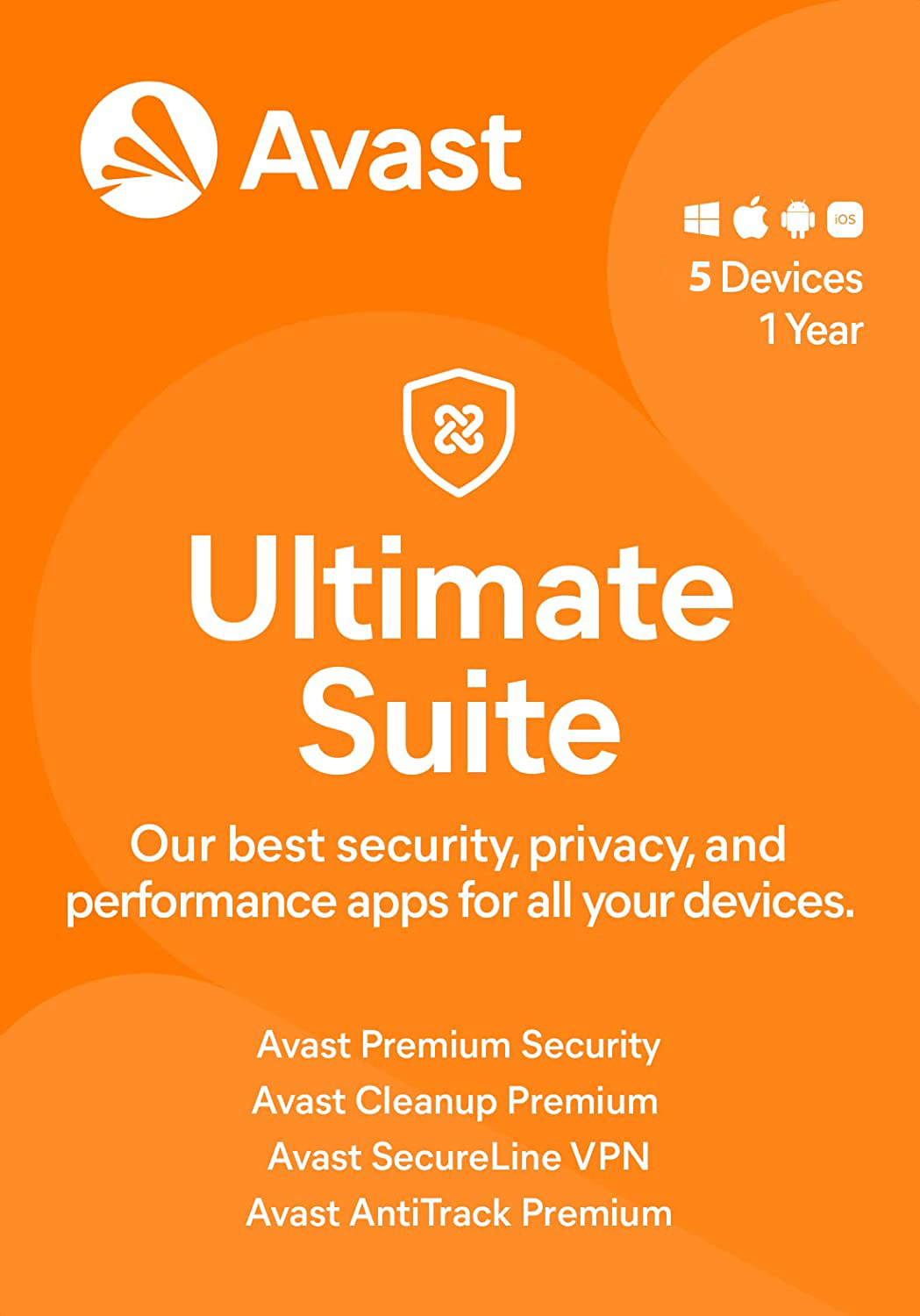 avast ultimate 5 user 1 year main image