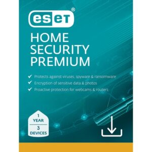 ESET Home Security Premium – 3 Devices 1 Year Windows/Mac/Android/iOS (Email Delivery) - Image 1