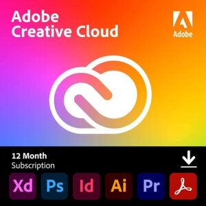 Adobe Creative Cloud All Apps – 100GB Cloud Storage (1 Device / 12 Month) – Email Delivery - Image 1