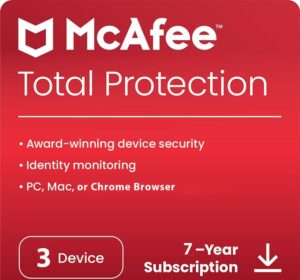 McAfee Total Protection 3 Device 7 Years Windows/Mac (Email Delivery) (Global Code) - Image 1
